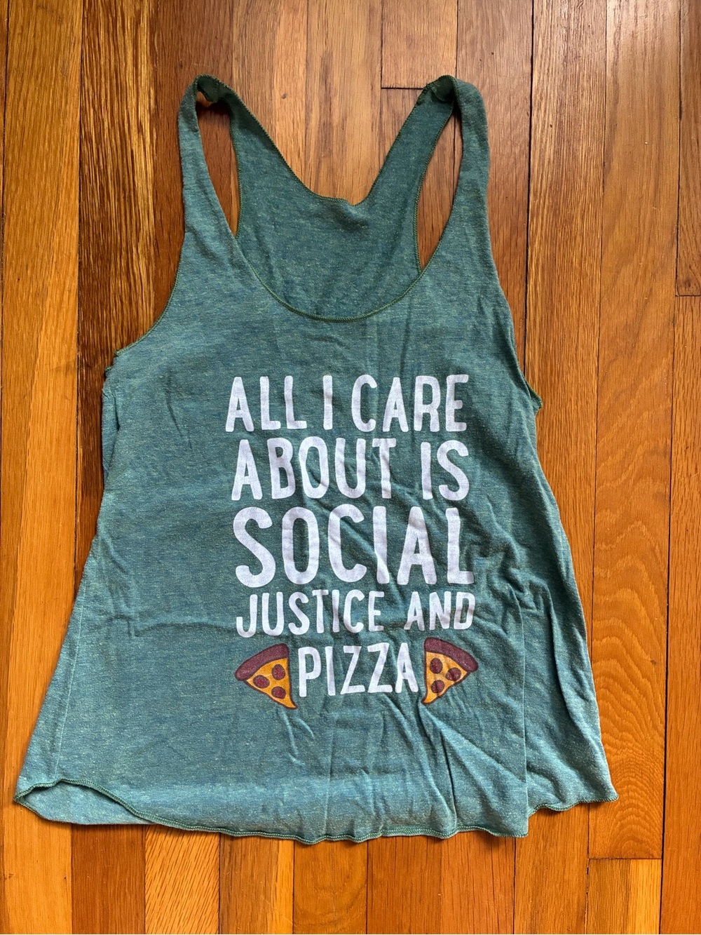 American Apparel Heathered Seafoam Green Tank Top